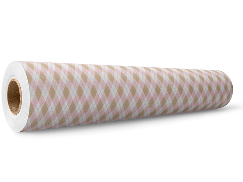 Modest Lady Argyle Wrap Film Wholesale Roll~Rwraps Series 914 Digitally Printed Vinyl Roll~5