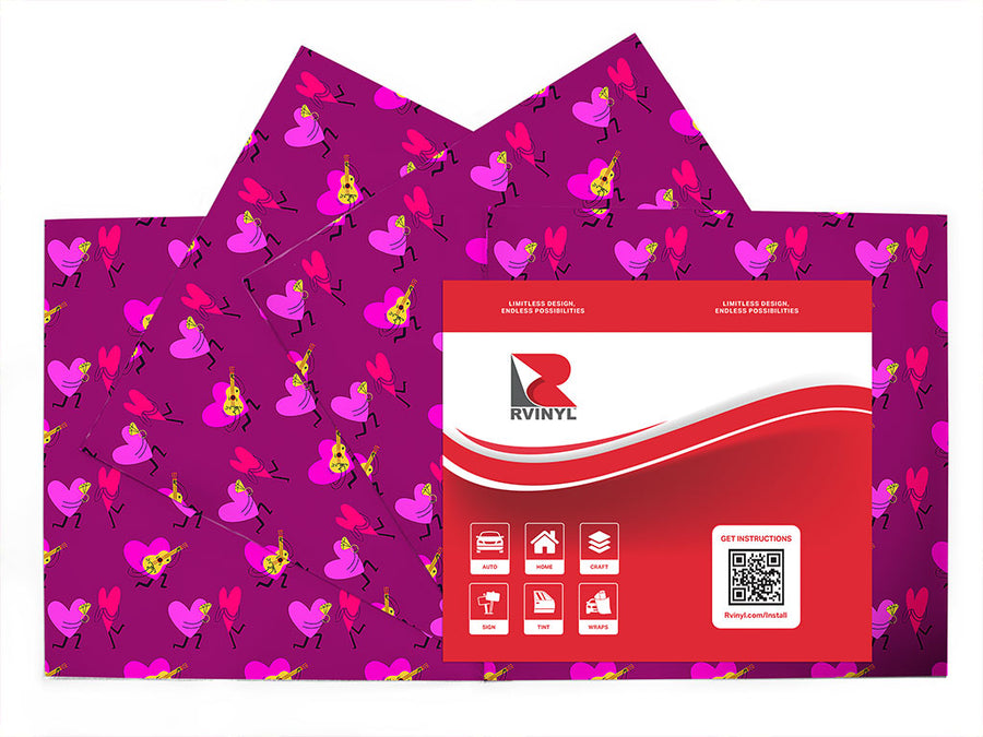modest proposal heart Craft Vinyl Sheet Pack