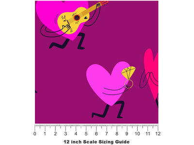 Modest Proposal Heart Vinyl Film Pattern Size 12 inch Scale~Rwraps Modest Proposal Heart Sizing Chart~2