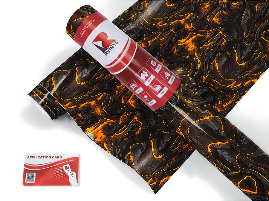 molten scarlet lava Craft Vinyl Roll