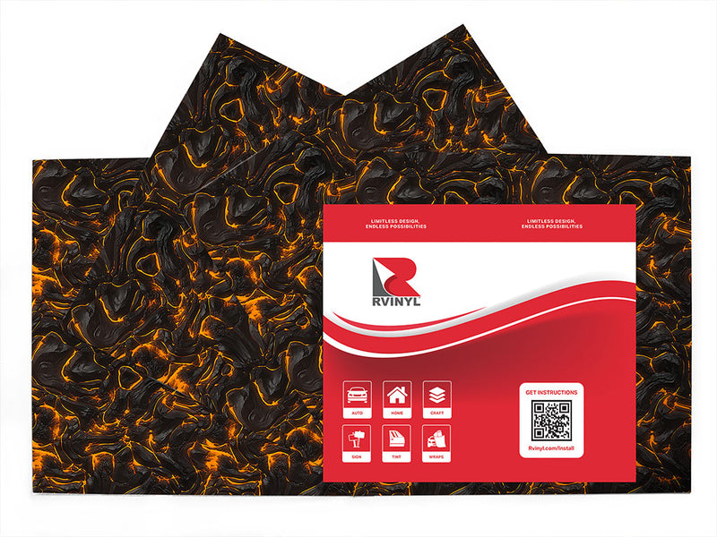 molten scarlet lava Craft Vinyl Sheet Pack