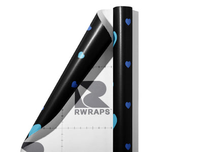 Monday Again Heart Wrap Film Sheets~Rwraps Series 914 Monday Again Heart Scrolled Sheet~3