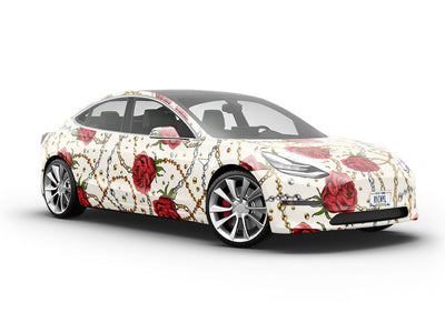 Money Rose Bling Vehicle Vinyl Wrap