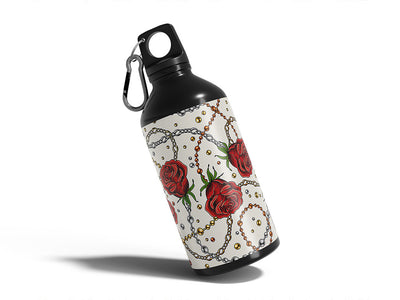 money rose bling Water Bottle DIY Stickers