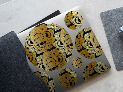 monies power art deco DIY Laptop Stickers