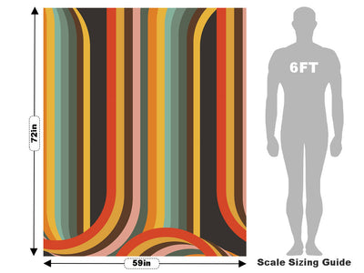 Monkey Music Retro Vehicle Wrap Scale~Rwraps Series 914 Monkey Music Retro Measurements~1