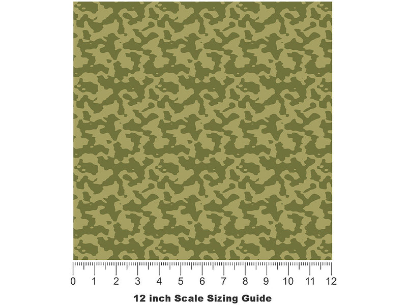 Mono Forest Camouflage Vinyl Film Pattern Size 12 inch Scale~Rwraps Mono Forest Camouflage Sizing Chart~3