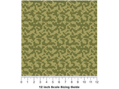 Mono Forest Camouflage Vinyl Film Pattern Size 12 inch Scale~Rwraps Mono Forest Camouflage Sizing Chart~3