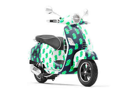 Monochrome Money Technology Vespa Scooter Wrap Film