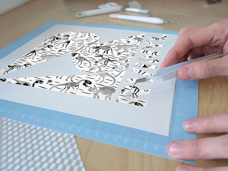 monochrome monsters dinosaur Easy Weed Craft Vinyl