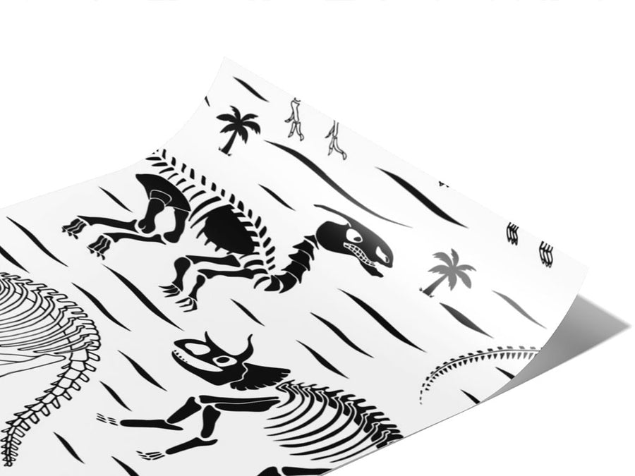 Monochrome Monsters Dinosaur Vinyl Wraps~Rwraps Series 914 Digitally Printed Vinyl Wrap~0