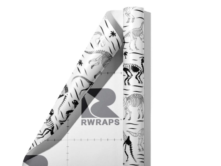 Monochrome Monsters Dinosaur Wrap Film Sheets~Rwraps Series 914 Monochrome Monsters Dinosaur Scrolled Sheet~3