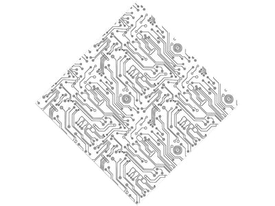 Monochrome Motherboard Technology Vinyl Wrap Pattern~Rwraps Series 914 Digitally Printed Vinyl Wrap~0