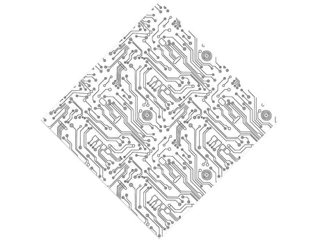 Monochrome Motherboard Technology Vinyl Wrap Pattern~Rwraps Series 914 Digitally Printed Vinyl Wrap~0