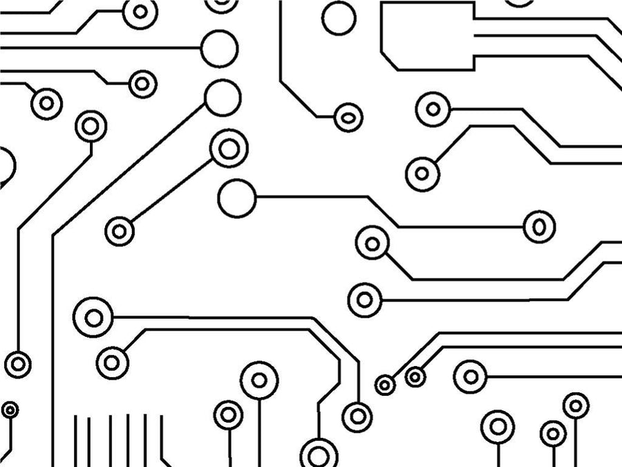 Monochrome Motherboard Technology Vinyl Wrap Pattern~Rwraps Series 914 Digitally Printed Vinyl Wrap~0