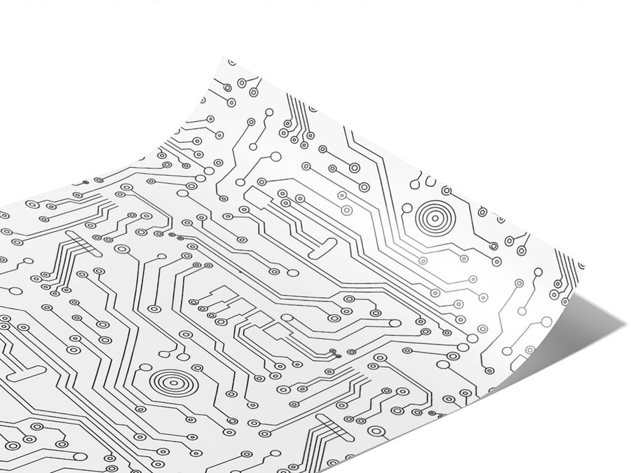 Monochrome Motherboard Technology Vinyl Wraps~Rwraps Series 914 Digitally Printed Vinyl Wrap~1