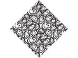 Monochrome Smiles Graffiti Vinyl Wrap Pattern