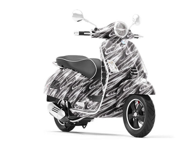 Monochrome Space Science Fiction Vespa Scooter Wrap Film