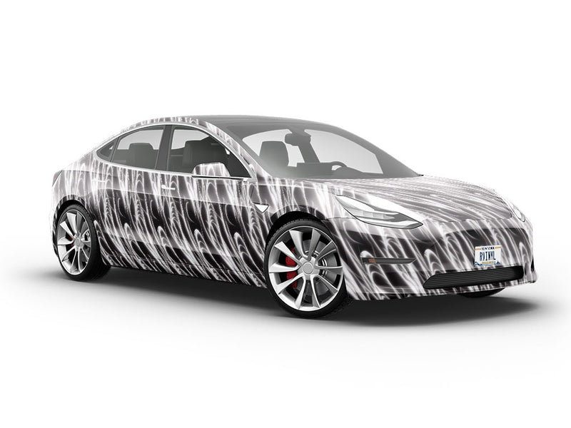Monochrome Space Science Fiction Vehicle Vinyl Wrap