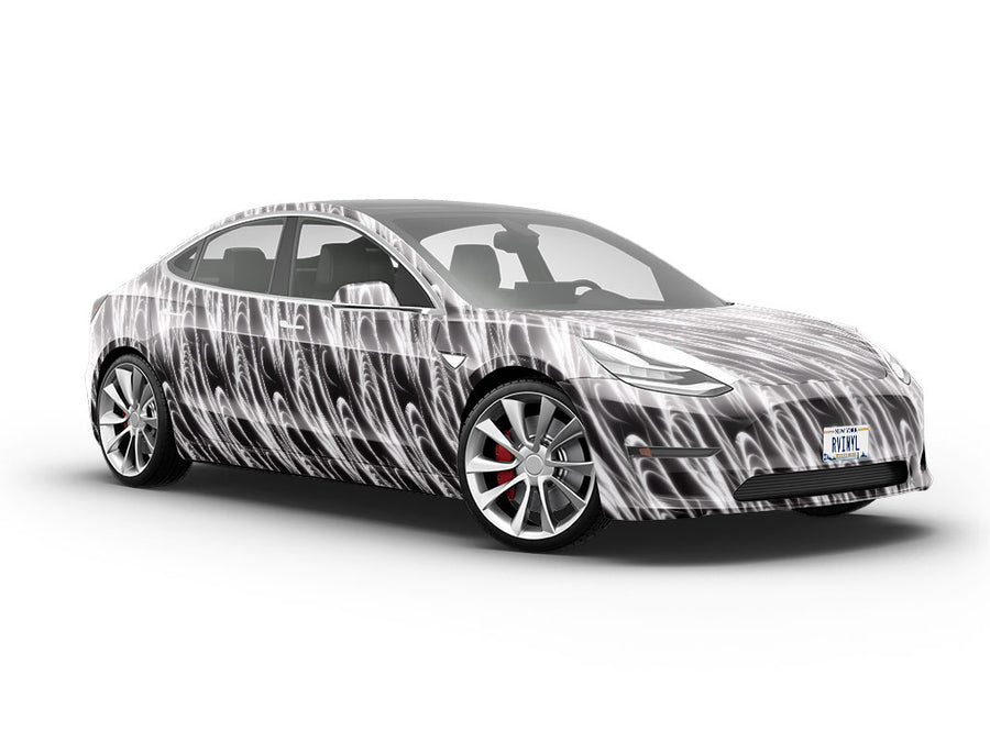 Monochrome Space Science Fiction Vehicle Vinyl Wrap