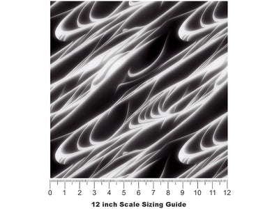Monochrome Space Science Fiction Vinyl Film Pattern Size 12 inch Scale~Rwraps Monochrome Space Science Fiction Sizing Chart~2