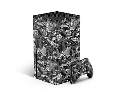 monochrome tag graffiti XBOX DIY Decal