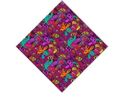Monster Mash Graffiti Vinyl Wrap Pattern