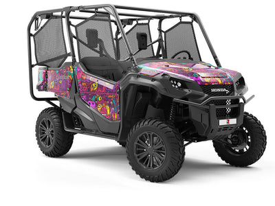 Monster Mash Graffiti Utility Vehicle Vinyl Wrap