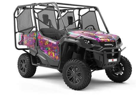 Monster Mash Graffiti Utility Vehicle Vinyl Wrap