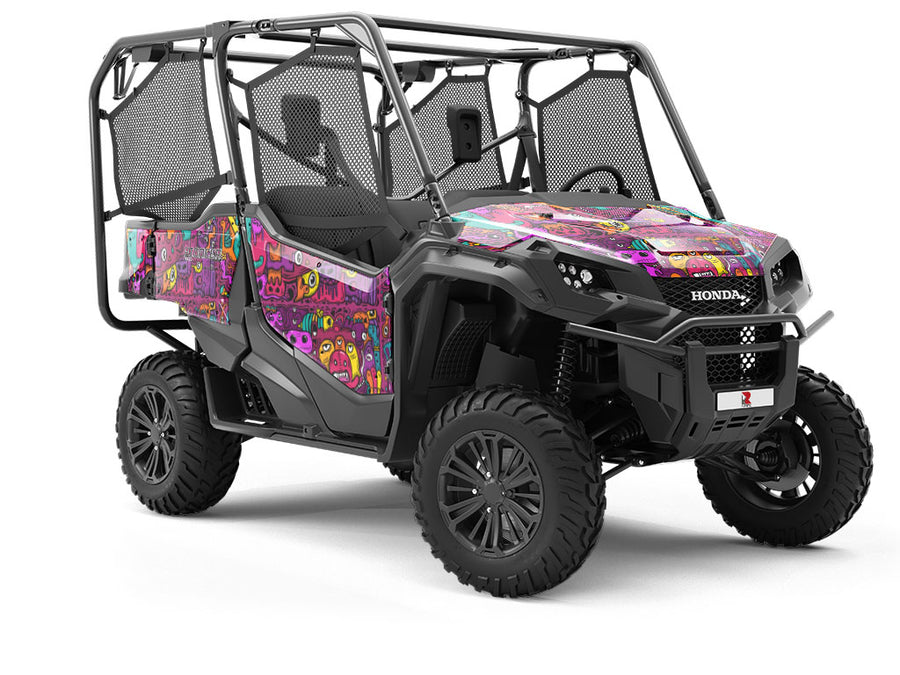 Monster Mash Graffiti Utility Vehicle Vinyl Wrap