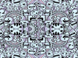 Monster Mash Sticker Bomb Vinyl Wrap Pattern~Rwraps Series 914 Digitally Printed Vinyl Wrap~0
