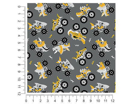 monster trucks dinosaur 1ft x 1ft Craft Sheets