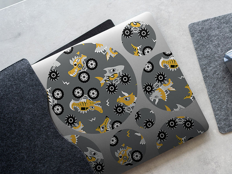 monster trucks dinosaur DIY Laptop Stickers