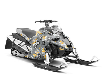 Monster Trucks Dinosaur Custom Wrapped Snowmobile