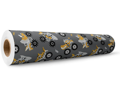 Monster Trucks Dinosaur Wrap Film Wholesale Roll~Rwraps Series 914 Digitally Printed Vinyl Roll~5