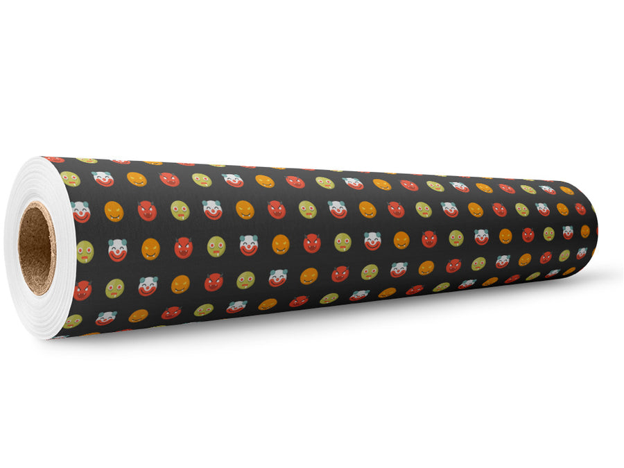 Monstrous Infection Emoji Wrap Film Wholesale Roll~Rwraps Series 914 Digitally Printed Vinyl Roll~5