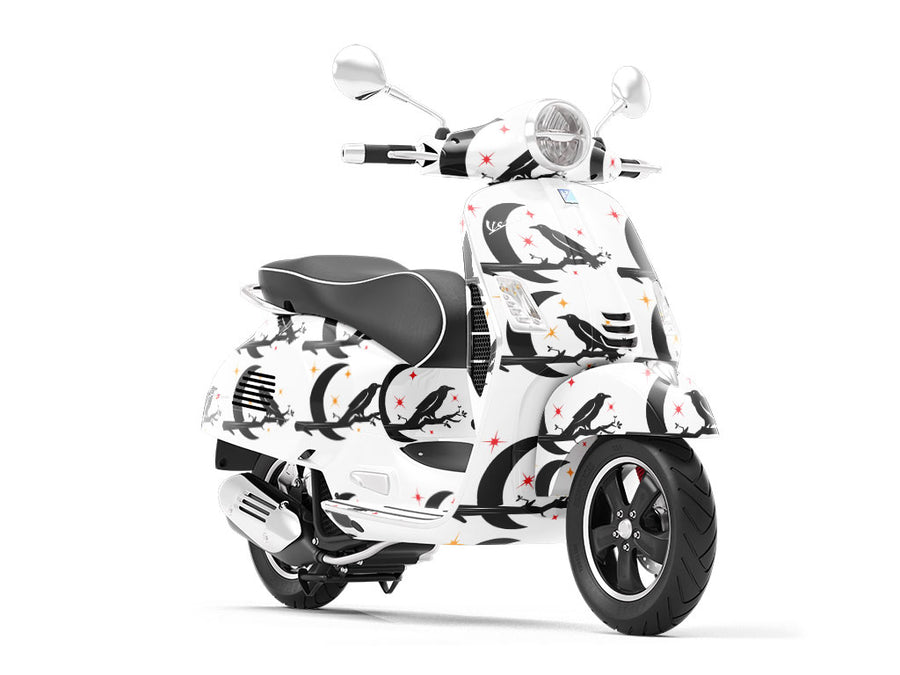 Moonlight Guardians Birds Vespa Scooter Wrap Film