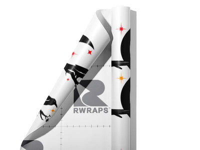 Moonlight Guardians Birds Wrap Film Sheets~Rwraps Series 914 Moonlight Guardians Birds Scrolled Sheet~3