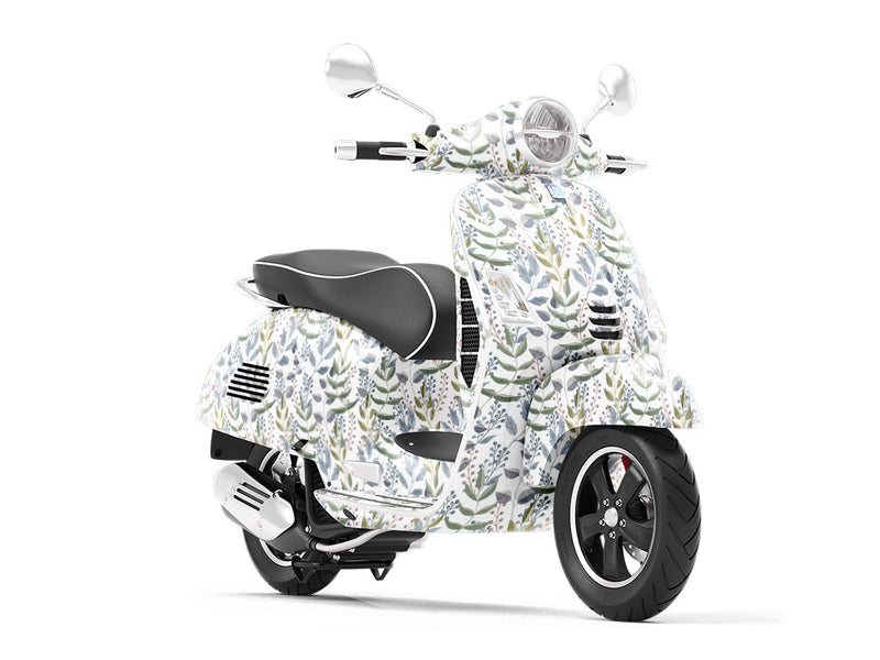 Morning Brush Floral Vespa Scooter Wrap Film