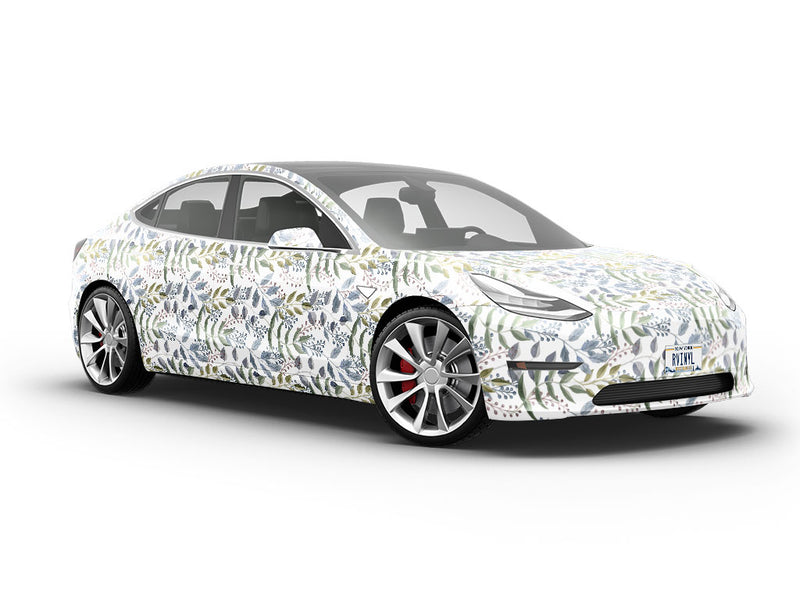 Morning Brush Floral Vehicle Vinyl Wrap