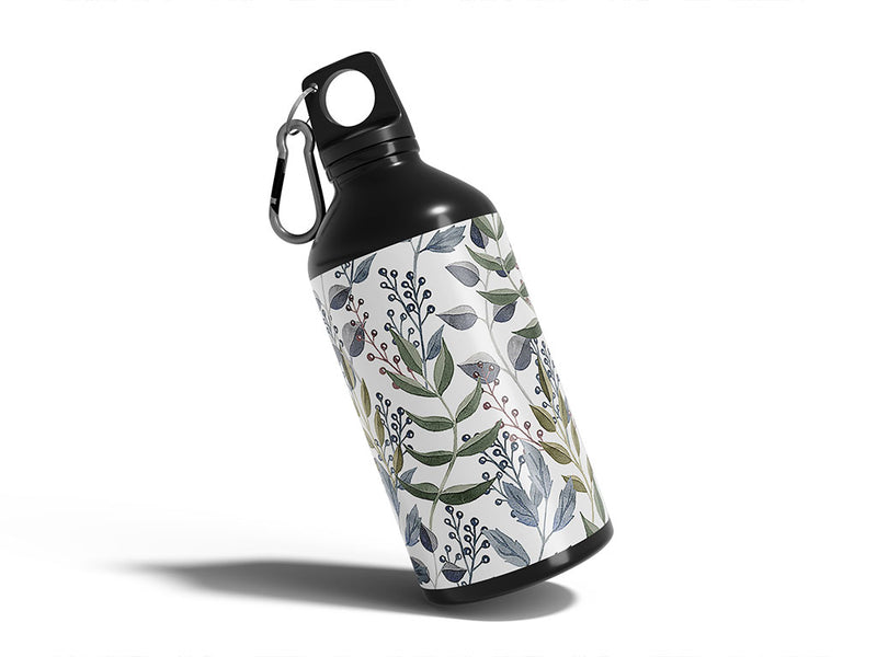 morning brush floral Water Bottle DIY Stickers