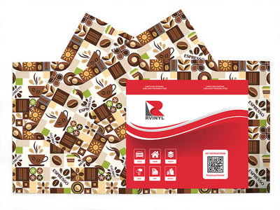 morning roast mosaic Craft Vinyl Sheet Pack