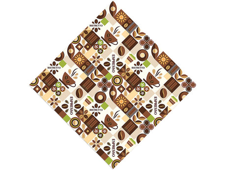 Morning Roast Mosaic Vinyl Wrap Pattern