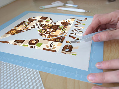 morning roast mosaic Easy Weed Craft Vinyl