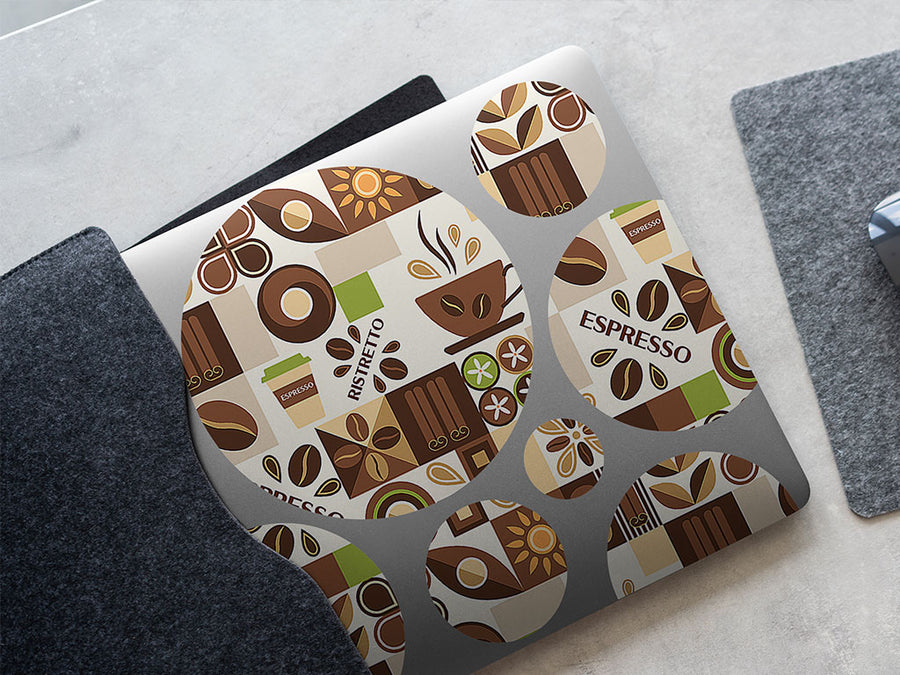 morning roast mosaic DIY Laptop Stickers