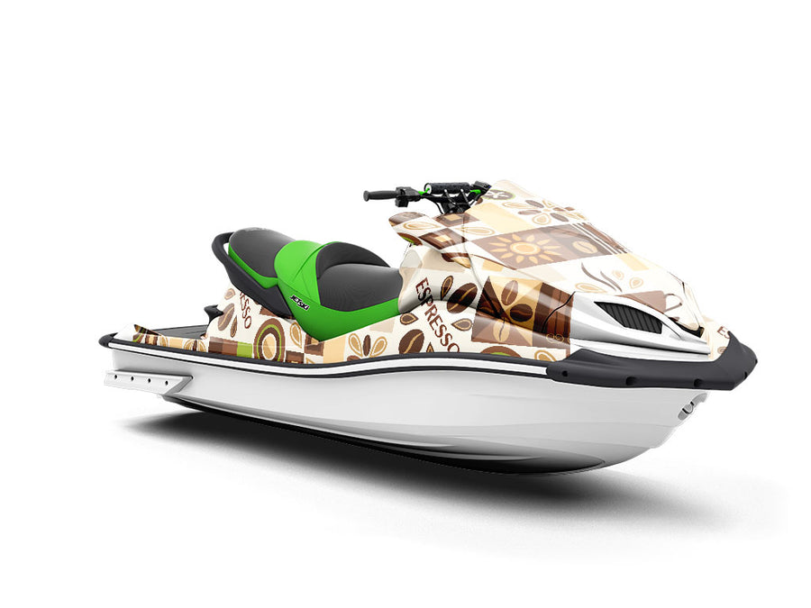 Morning Roast Mosaic Jet Ski Vinyl Customized Wrap