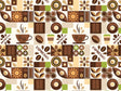 Morning Roast Mosaic Vinyl Wrap Pattern~Rwraps Series 914 Digitally Printed Vinyl Wrap~0