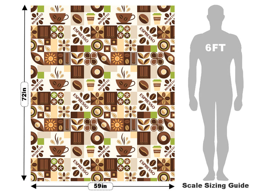 Morning Roast Mosaic Vehicle Wrap Scale~Rwraps Series 914 Morning Roast Mosaic Measurements~1