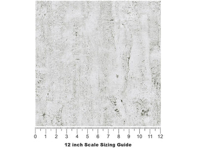 Moscato Gray Marble Vinyl Film Pattern Size 12 inch Scale~Rwraps Moscato Gray Marble Sizing Chart~2
