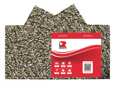 moss dpm camouflage Craft Vinyl Sheet Pack